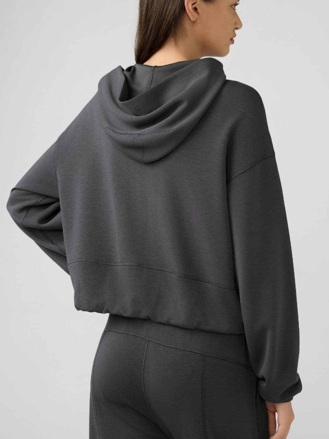 Hooded zip sweatshirt with pockets - Love Salve